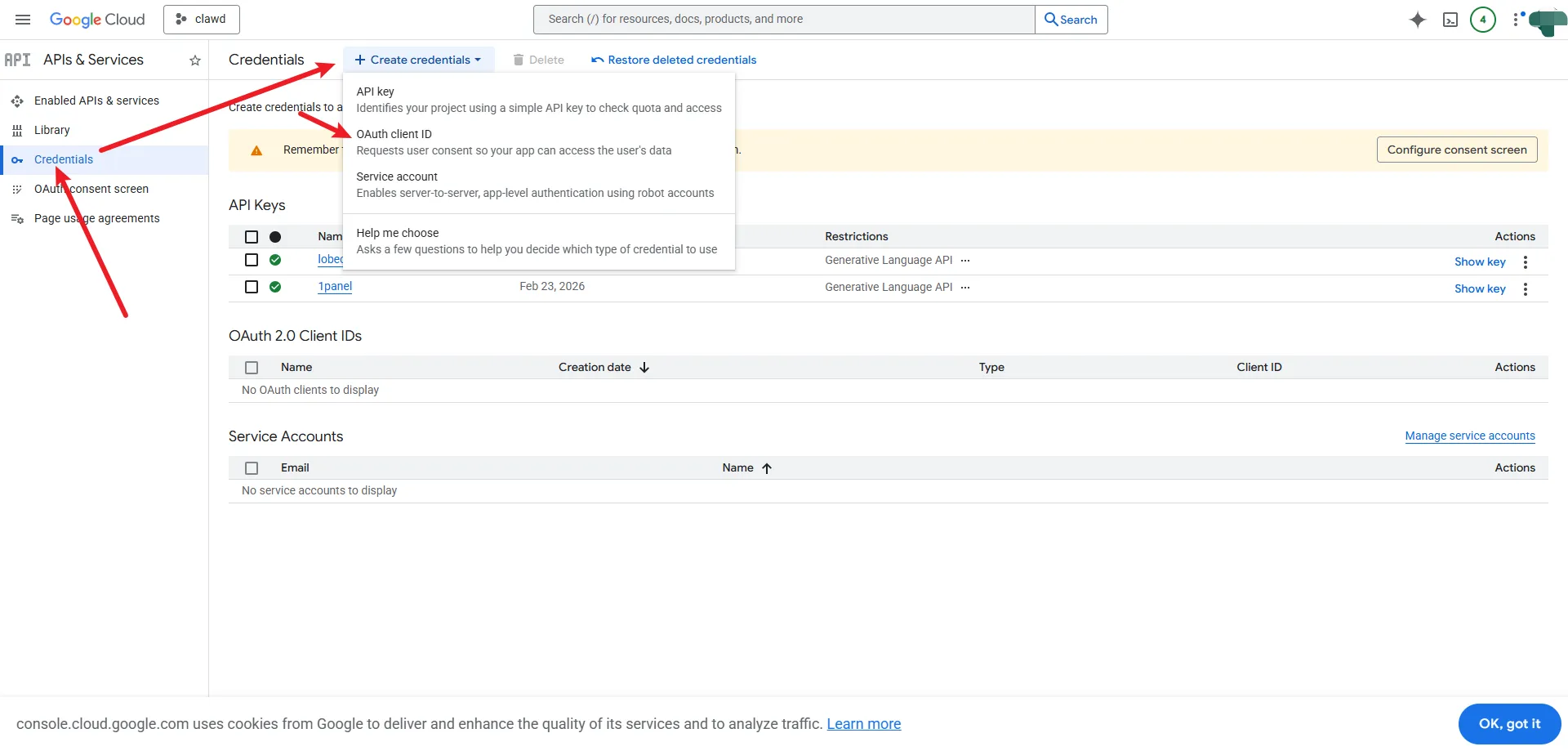 Google Cloud Console