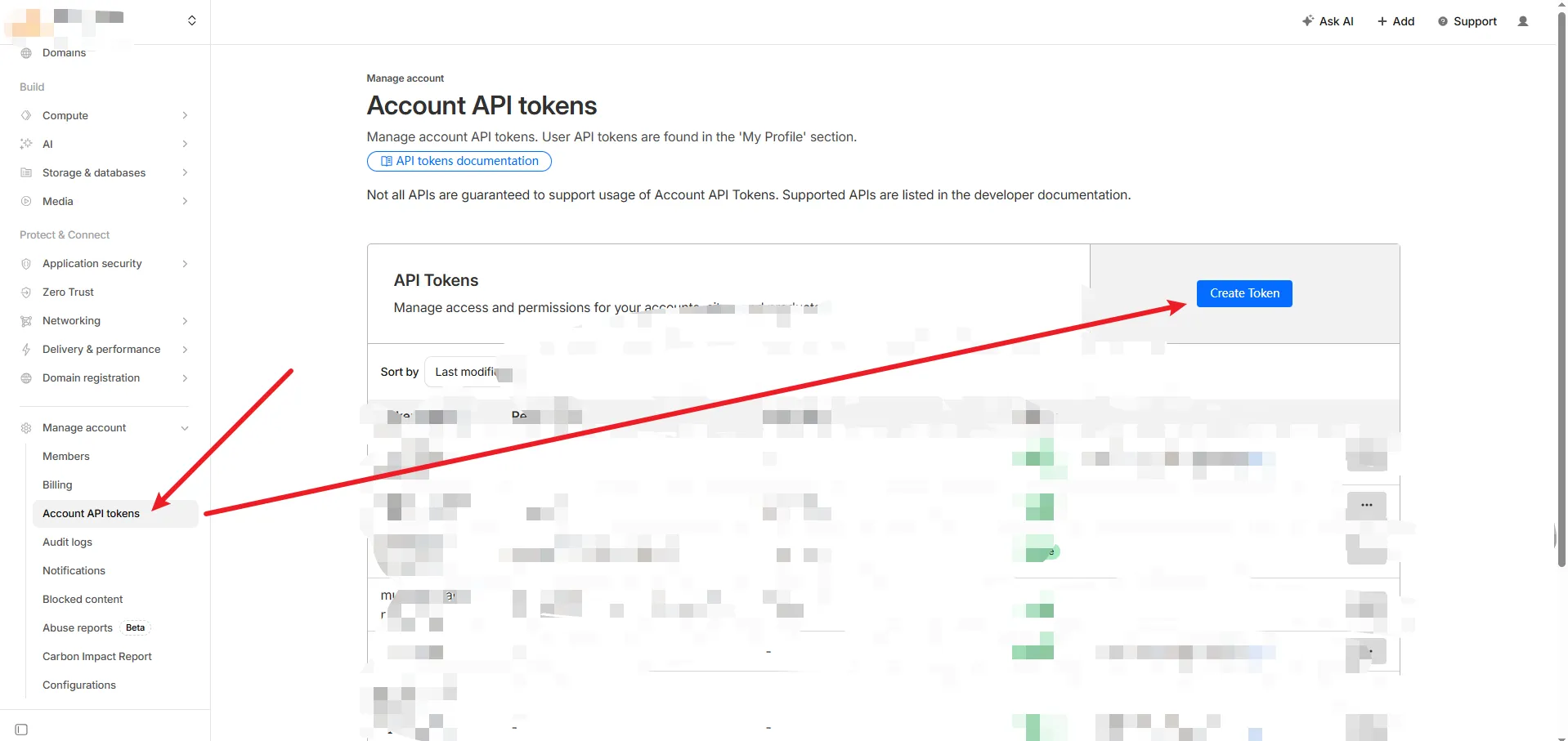 Create Access Key and Secret Key